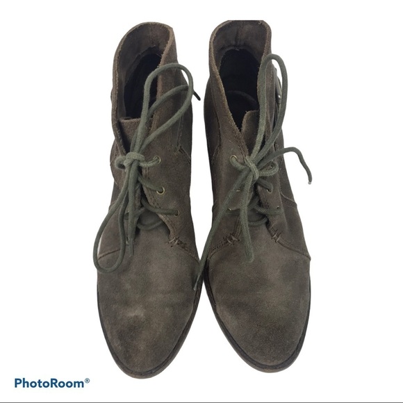 Luxury Rebel Fleur Brow Suede Lace Heeled Booties - Picture 3 of 7